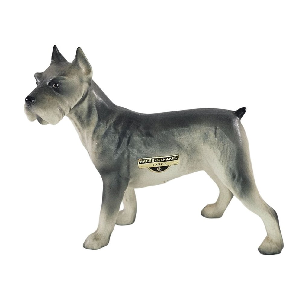 Hagen Renaker DW Baron Schnauzer Dog Figurine Ceramic Designer Workshop
